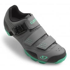 Велосипедные туфли МТБ женские Giro Manta W угольный / бирюзовый р.39