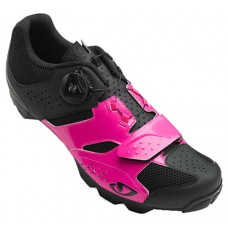 Велосипедные туфли МТБ женские Giro Cylinder W яркий розовый / черный р.36