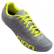 Велосипедные туфли шоссе Giro Empire E70 Knit серый Heather / Highlight желтый