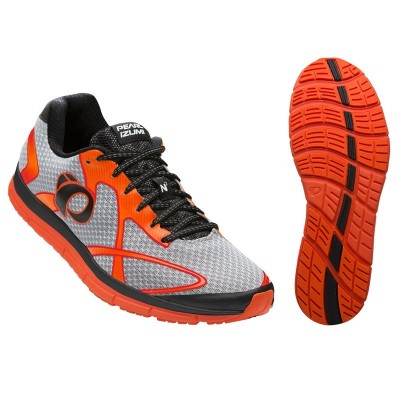 Беговая обувь PEARL iZUMi EM ROAD N2 v3, серый / красный, разм. 27.5см / EU43.0