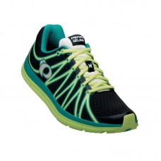 Беговая обувь женская PEARL iZUMi W EM ROAD M2, черный / зеленый разм 7.0 / 23.5cm / EU38.0