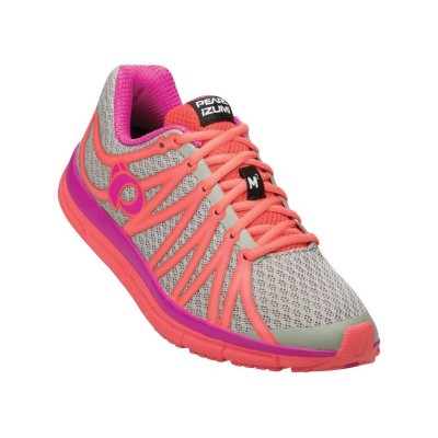 Беговая обувь женская PEARL iZUMi W EM ROAD M2, серый / розовые разм 6.5 / 23.0cm / EU37.5