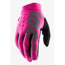 Зимние мото перчатки RIDE 100% BRISKER Women’s Cold Weather [Pink], L (10)