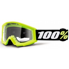 Детские мото очки 100% STRATA MINI Goggle Yellow - Clear Lens, Clear Lens