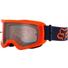 Детские мото очки FOX YTH MAIN II S STRAY GOGGLE [FLO ORANGE], Clear Lens