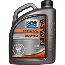Мото масло моторное Bel-Ray V-TWIN MINERAL [4л], 20w-50