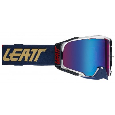 Мото очки LEATT Goggle Velocity 6.5 - Iriz Blue 26% [Royal], Mirror Lens