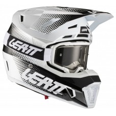 Мотошлем LEATT Helmet GPX 7.5 V21.1 + Goggle [White], XL