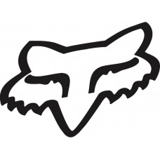 Наклейка FOX HEAD 4" [BLACK]