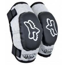 Детские налокотники FOX PeeWee Titan Elbow Guard [Black/Silver], Large
