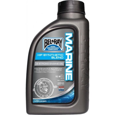 Лодочное масло моторное Bel-Ray Marine HP Syn Blend 2T Oil [1л], 2T