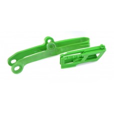Polisport Chain guide + swingarm slider - Kawasaki [Green]