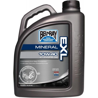 Масло моторное Bel-Ray EXL Mineral 4T Engine Oil [4л], 20w-50