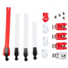 INSTINCT STRAP/BCKLE/PASS KIT [WHITE/RED], No Size