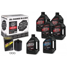 Комплект Maxima V-TWIN TWIN-CAM Oil Change Kit - Syntetic [Black], 20w-50