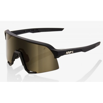 Велосипедные очки Ride 100% S3 - Soft Tact Black - Soft Gold Lens, Colored Lens