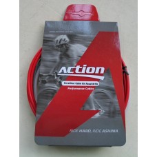 Набор оплеток и тросов Ashima Action [RED], Gear Ø1.2 mm