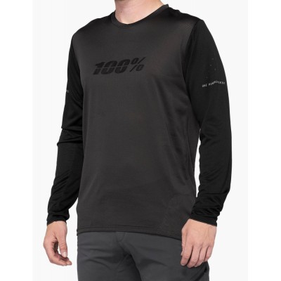 Вело джерси Ride 100% RIDECAMP Long Sleeve Jersey [Charcoal], M