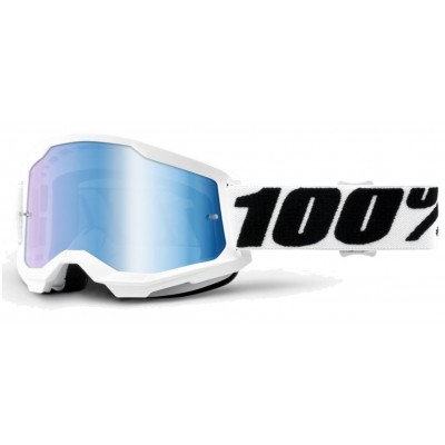 Маска 100% STRATA Goggle II Everest - Mirror Blue Lens, Mirror Lens Маска 100% STRATA Goggle II Everest - Mirror Blue Lens, Mirror Lens