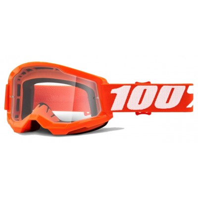 Маска 100% STRATA Goggle II Orange - Clear Lens, Clear Lens Маска 100% STRATA Goggle II Orange - Clear Lens, Clear Lens