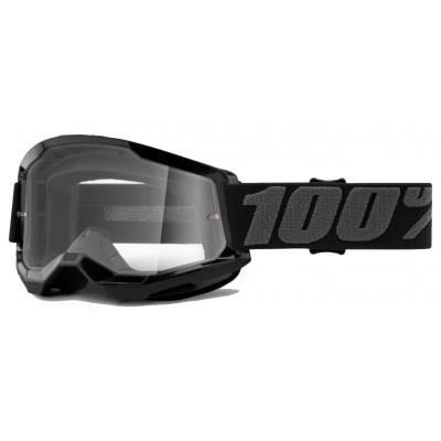 Маска 100% STRATA Goggle II Black - Clear Lens, Clear Lens Маска 100% STRATA Goggle II Black - Clear Lens, Clear Lens
