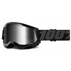 Маска 100% STRATA Goggle II Black - Mirror Silver Lens, Mirror Lens