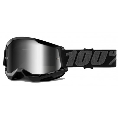 Маска 100% STRATA Goggle II Black - Mirror Silver Lens, Mirror Lens Маска 100% STRATA Goggle II Black - Mirror Silver Lens, Mirror Lens