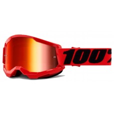 Маска 100% STRATA Goggle II Red - Mirror Red Lens, Mirror Lens