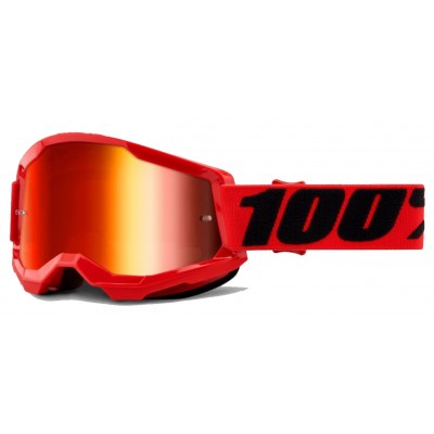 Маска 100% STRATA Goggle II Red - Mirror Red Lens, Mirror Lens Маска 100% STRATA Goggle II Red - Mirror Red Lens, Mirror Lens