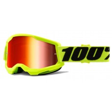 Маска 100% STRATA Goggle II Yellow - Mirror Red Lens, Mirror Lens