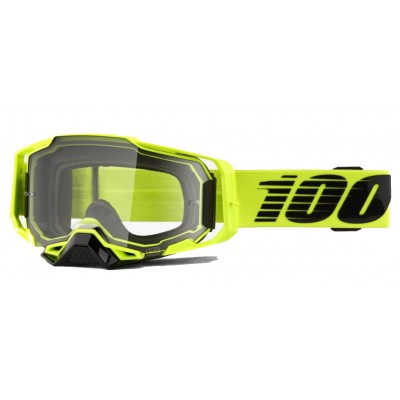 Маска 100% ARMEGA Goggle Nuclear Citrus - Clear Lens, Clear Lens