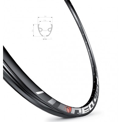 Обод Mach1 NEO DISC 26" 32 отв. для диск. торм, черный, AV, 450g Обод Mach1 NEO DISC 26" 32 отв. для диск. торм, черный, AV, 450g