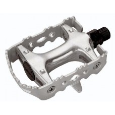 Педалі Longus CAGE MTB Al/Fe срібний, насипні підшипники