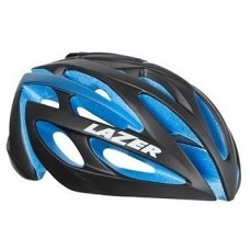 Шолом LAZER O2 DLX S чорн/син EPS 52-56cm 280g (+LED + чохол + замок)