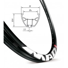 Обод Mach1 MAD DISC, 26", 36 отв. AV черный