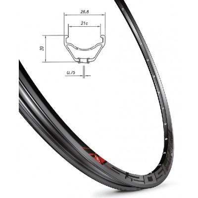 Обод Mach1 5.20 27,5 "32 отв. Для диск. Торм, TLR, пистон, черный FV / Presta Обод Mach1 5.20 27,5 "32 отв. Для диск. Торм, TLR, пистон, черный FV / Presta