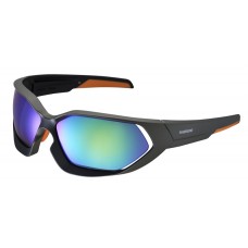 Окуляри SHIMANO S51-Х, чорно-зелені/померанчеві матові