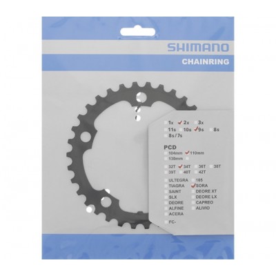 Звезда шатунов FC-3550 SORA, 34зуб. (5-лапка) Звезда шатунов FC-3550 SORA, 34зуб. (5-лапка)