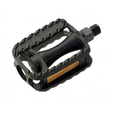 Педалі Longus MTB пластик, дитячі, 1/2" вісь, чорний, світловідбивачі