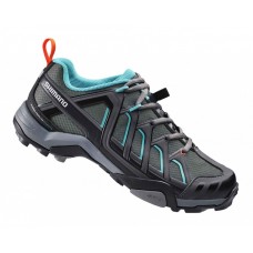 Веловзуття жіноче SHIMANO WM34, сір/зелен., розм. EU38