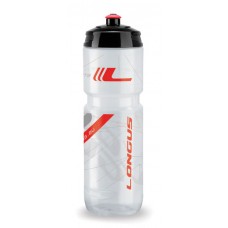 Фляга Longus TESA 800мл, прозорий/червоний