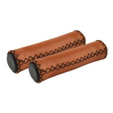 Ручки керма Longus SKIN під шкіру,коричневийев