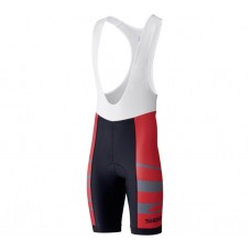 Велотрусы Shimano TEAM с лямками, красные, разм. L