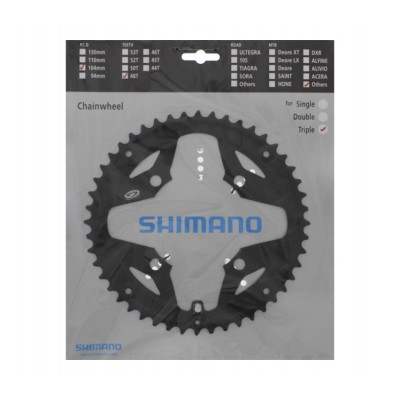 Звезда шатунов FC-M391 ACERA, 48зуб. 9 скоростей. черн