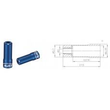 Наконечник Alligator для тормозной рубашки синий. уп.20 шт