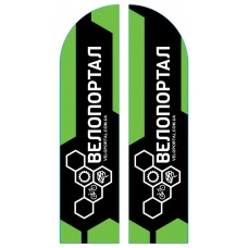 Прапор «Парус» з логотипом Veloportal