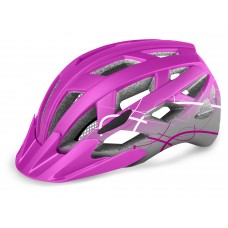 Шолом R2 Lumen JUNIOR 2020 колір рожевий сірий / глянцевий розмір S (52-55 см)