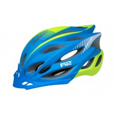 Шолом R2 Wind колір Блакитний/Жовтий (матовий) L
