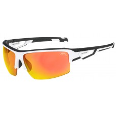 Окуляри Relax Palmeria 2019 оправа матова біла лінза димчаста REVO INFERNO (CAT.3)