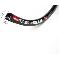 Обід Notubes ZTR Grail 28" 32 отвори під диск чорний